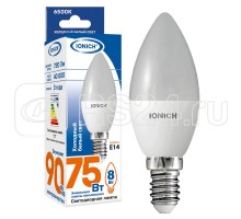 Лампа светодиодная ILED-SMD2835-C37-8-720-220-6.5-E14 (1302) IONICH 1536