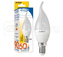 Лампа светодиодная ILED-SMD2835-CW37-6-540-230-2.7-E14 CW37 6Вт Свеча на ветру 2700К тепл. бел. Е14 230В IONICH 1632