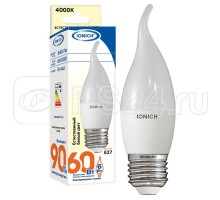 Лампа светодиодная ILED-SMD2835-CW37-6-540-230-4-E27 CW37 6Вт Свеча на ветру 4000К бел. E27 230В IONICH 1634