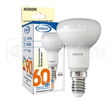 Лампа светодиодная ILED-SMD2835-R50-6-540-220-4-E14 (0169) IONICH 1527