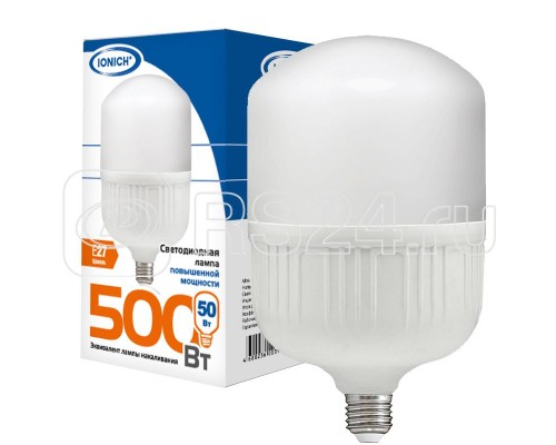 Лампа светодиодная ILED-SMD2835-Т125-50-4500-220-6.5-E27 IONICH 1508