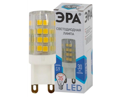 Лампа светодиодная JCD-3.5w-220V-corn ceramics-840-G9 280лм ЭРА Б0027862