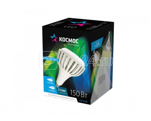 Лампа светодиодная KOSMOS premium HWLED 150Вт E40 6500К 220В Космос KHWLED150WE4065