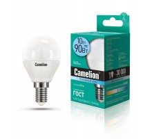 Лампа светодиодная LED10-G45/845/E14 10Вт 220В Camelion 13567