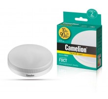 Лампа светодиодная LED10-GX53/830/GX53 10Вт таблетка 3000К тепл. бел. GX53 810лм 220В Camelion 12053