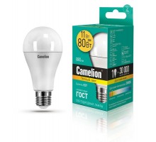 Лампа светодиодная LED11-A60/830/E27 11Вт грушевидная 3000К тепл. бел. E27 840лм 220-240В Camelion 12035