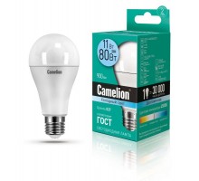 Лампа светодиодная LED11-A60/845/E27 11Вт грушевидная 4500К бел. E27 880лм 220-240В Camelion 12036