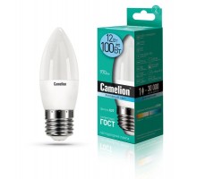 Лампа светодиодная LED12-C35/845/E27 12Вт 220В Camelion 13690