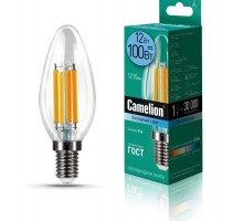 Лампа светодиодная LED12-C35-FL/845/E14 12Вт 220В Camelion 13709