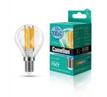 Лампа светодиодная LED12-G45-FL/845/E14 12Вт 220В Camelion 13713