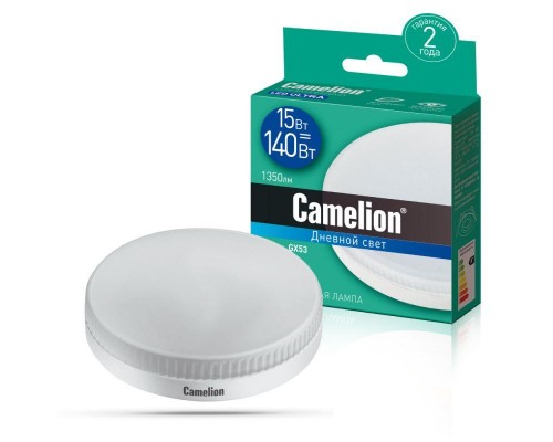 Лампа светодиодная LED15-GX53/865/GX53 15Вт 220В Camelion 13650