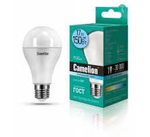 Лампа светодиодная LED17-А65/845/E27 17Вт грушевидная 4500К бел. E27 1530лм 170-265В Camelion 12309