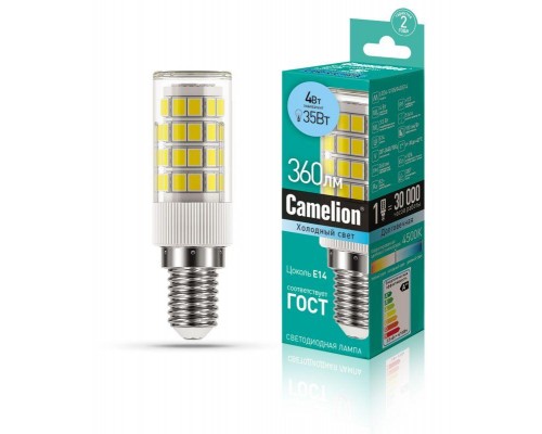 Лампа светодиодная LED4-S105/845/E14 4Вт 220В Camelion 13156