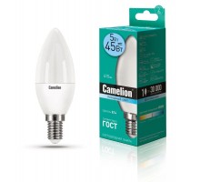 Лампа светодиодная LED5-C35/845/E14 5Вт свеча 4500К бел. E14 405лм 220-240В Camelion 12032