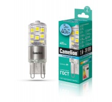 Лампа светодиодная LED5-G9-NF/845/G9 5Вт 220В Camelion 13705