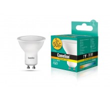 Лампа светодиодная LED5-GU10/830/GU10 5Вт 3000К тепл. бел. GU10 405лм 220-240В Camelion 10956