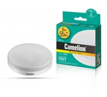 Лампа светодиодная LED6-GX53/830/GX53 6Вт 220В Camelion 13542