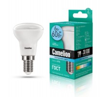 Лампа светодиодная LED6 R50/845/E14 6Вт 4500К бел. E14 480лм 220-240В Camelion 11659