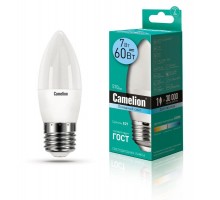 Лампа светодиодная LED7-C35/845/E27 7Вт свеча 4500К бел. E27 560лм 220В Camelion 12078