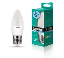 Лампа светодиодная LED8-C35/845/E27 8Вт свеча 4500К бел. E27 750лм 170-265В Camelion 12390