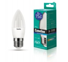 Лампа светодиодная LED8-C35/865/E27 8Вт 220В Camelion 13372