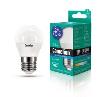 Лампа светодиодная LED8-G45/865/E27 8Вт 220В Camelion 13373