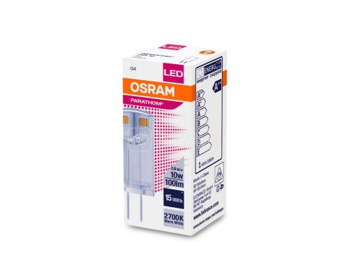 Лампа светодиодная LEDPPIN10 CL 0.9W/827 12В G4 FS1 OSRAM 4058075811959