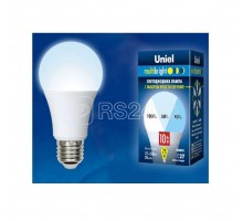 Лампа светодиодная LED-A60-10W/NW/E27/FR/MB грушевидная PLM11WH форма А мат. Multibright бел. 4000К 100-50-10 упак. картон Uniel UL-00002372