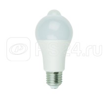 Лампа светодиодная LED-A60-12W/4000К/E27/PS+MS PLS10WH с датчиком освещенности и датчиком движения колба мат. картон Uniel UL-00005713