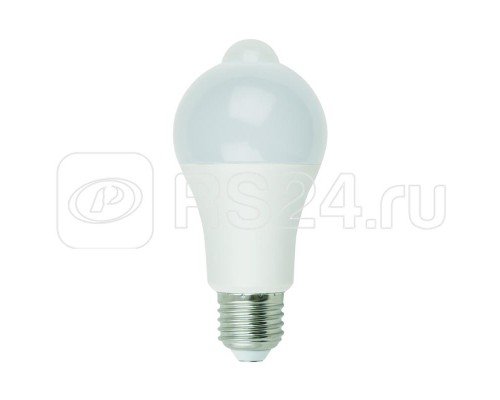 Лампа светодиодная LED-A60-12W/4000К/E27/PS+MS PLS10WH с датчиком освещенности и датчиком движения колба мат. картон Uniel UL-00005713