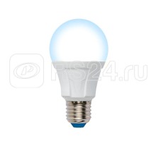 Лампа светодиодная LED-A60 12W/6500K/E27/FR/DIM PLP01WH Яркая диммир. мат. картон Uniel UL-00004288