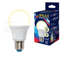 Лампа светодиодная LED-A60 18W/3000K/E27/FR PLP01WH Яркая мат. картон Uniel UL-00005036