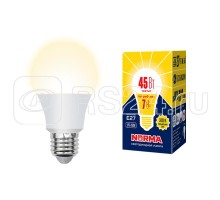 Лампа светодиодная LED-A60-7W/3000K/E27/FR/NR Norma мат. картон Volpe UL-00005619