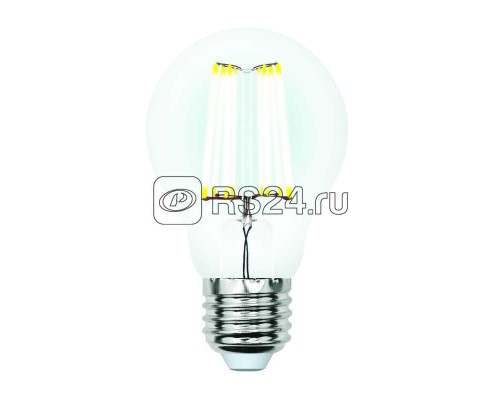 Лампа светодиодная LED-A60-7W/WW/E27/CL/DIM грушевидная GLA01TR форма A прозр. Air. свет теплый бел. 3000К диммир. упак. картон Uniel UL-00002872