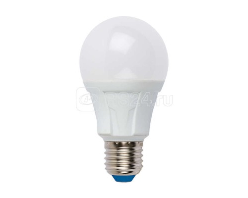 Лампа светодиодная LED-A60 8W/WW/E27/FR грушевидная PLP01WH форма А мат. серия ЯРКАЯ свет теплый бел. 3000К упак. картон Uniel UL-00001522