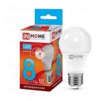 Лампа светодиодная LED-A60-VC 8Вт 230В E27 4000К 720Лм IN HOME 4690612024028