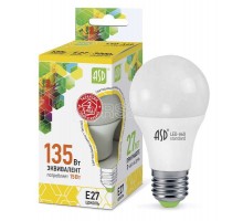 Лампа светодиодная LED-A60-standard 15Вт грушевидная 3000К тепл. бел. E27 1350лм 160-260В ASD 4690612002088