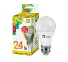 Лампа светодиодная LED-A60-standard 24Вт грушевидная 230В E27 3000К 2160лм ASD 4690612014265