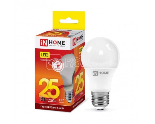 Лампа светодиодная LED-A70-VC 25Вт 230В E27 3000К 2000лм IN HOME 4690612024066