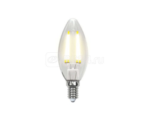 Лампа светодиодная LED-C35-6W/NW/E14/CL PLS02WH картон Uniel UL-00001373