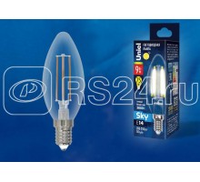 Лампа светодиодная LED-C35-9W/3000K/E14/CL PLS02WH Sky прозр. картон Uniel UL-00005160