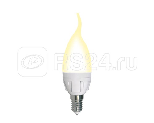 Лампа светодиодная LED-CW37 7W/3000K/E14/FR/DIM PLP01WH Яркая диммир. мат. картон Uniel UL-00004299