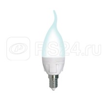 Лампа светодиодная LED-CW37 7W/4000K/E14/FR/DIM PLP01WH Яркая диммир. мат. картон Uniel UL-00004298