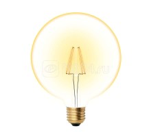 Лампа светодиодная LED-G125-8W/GOLDEN/E27 GLV21GO Vintage форма шар зол. колба упак. картон Uniel UL-00002358