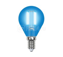 Лампа светодиодная LED-G45-5W/BLUE/E14 GLA02BL форма 