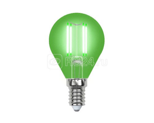 Лампа светодиодная LED-G45-5W/GREEN/E14 GLA02GR форма шар Air color зел. упак. картон Uniel UL-00002987