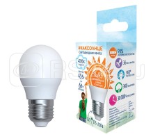 Лампа светодиодная LED-G45-6W/4000K/E27/FR/RA95 PLK01WH мат. как солнце упак. картон. Uniel UL-00006533