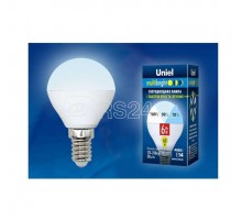 Лампа светодиодная LED-G45-6W/NW/E14/FR/MB PLM11WH форма шар мат. Multibright бел. 4000К 100-50-10 упак. картон Uniel UL-00002376