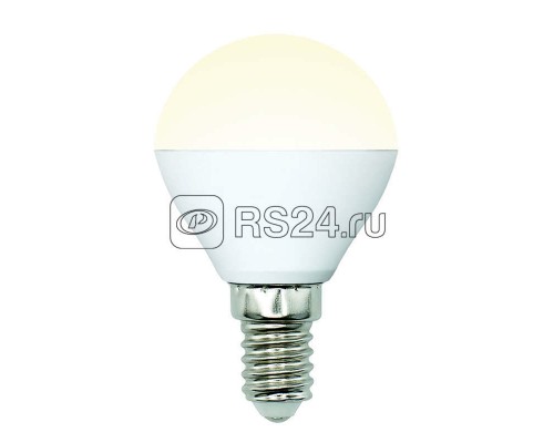 Лампа светодиодная LED-G45-6W/WW/E14/FR/MB PLM11WH форма шар мат. Multibright свет теплый бел. 3000К 100-50-10 упак. картон Uniel UL-00002375