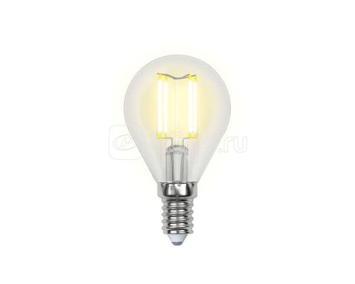 Лампа светодиодная LED-G45-6Вт/NW/E14/CL PLS02WH картон Uniel UL-00001371